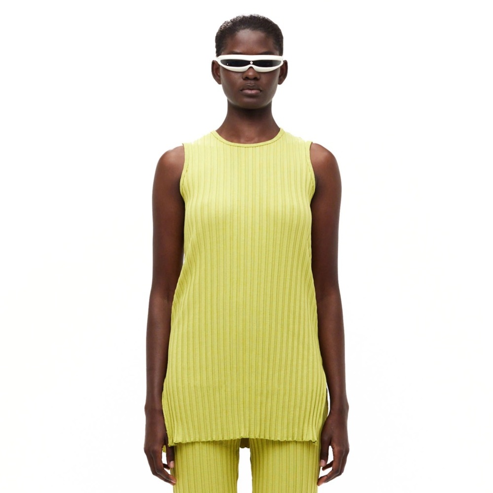 SIMON MILLER RIB AUKAI TUNIC IN KIWI- NEW